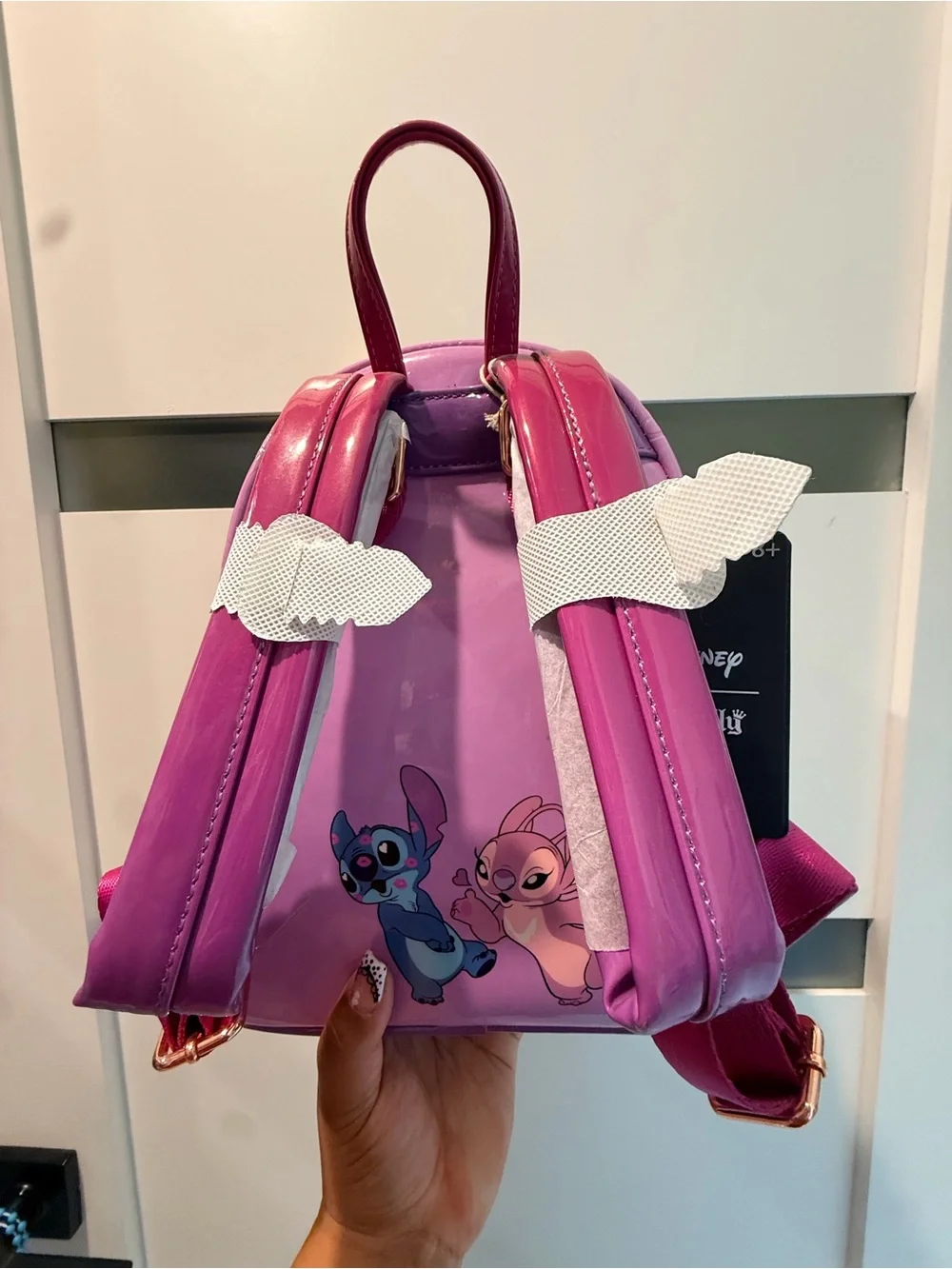 Loungefly Pink Stitch & Angel Heart Kids Bag